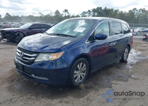 2014 Honda Odyssey Ex z USA, uszkodzony, nr VIN 5FNRL5H40EB077625